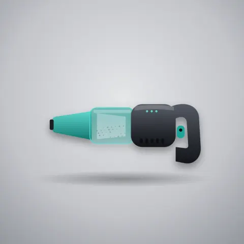 Pocket Vac Mini, Graphite / Teal